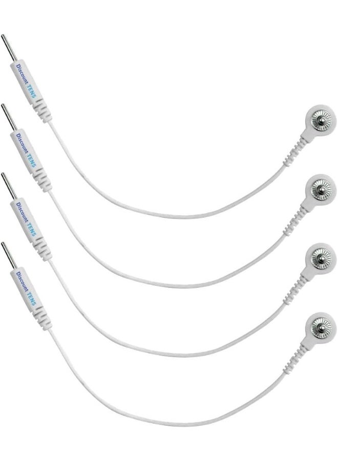 Discount Tens Tens Lead Wire Adapters, Convert 3.5mm Snap to 2mm Pin, (Quan: 4) - Image 1